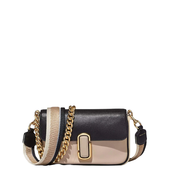 Marc Jacobs The J Marc Soft Shoulder Bag, Greige Multi