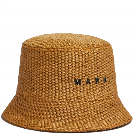 Marni Cappelli Raffia Hat, Caramel