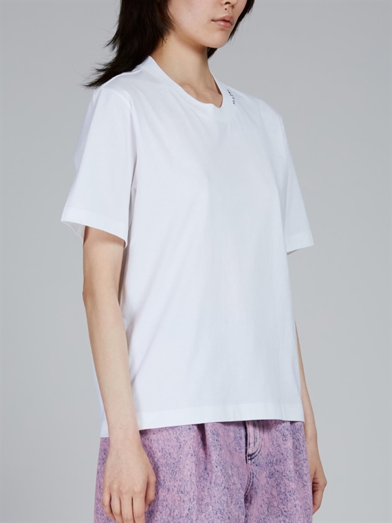 Marni Crew-Neck T-shirt, Hvid