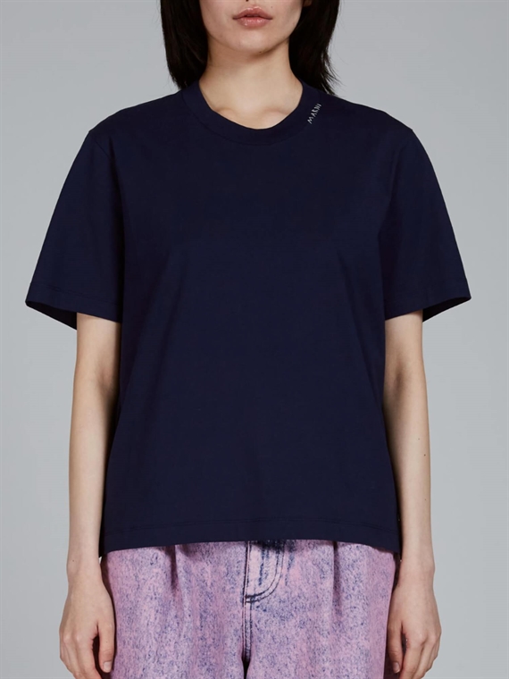 Marni Crew-Neck T-shirt, Navy