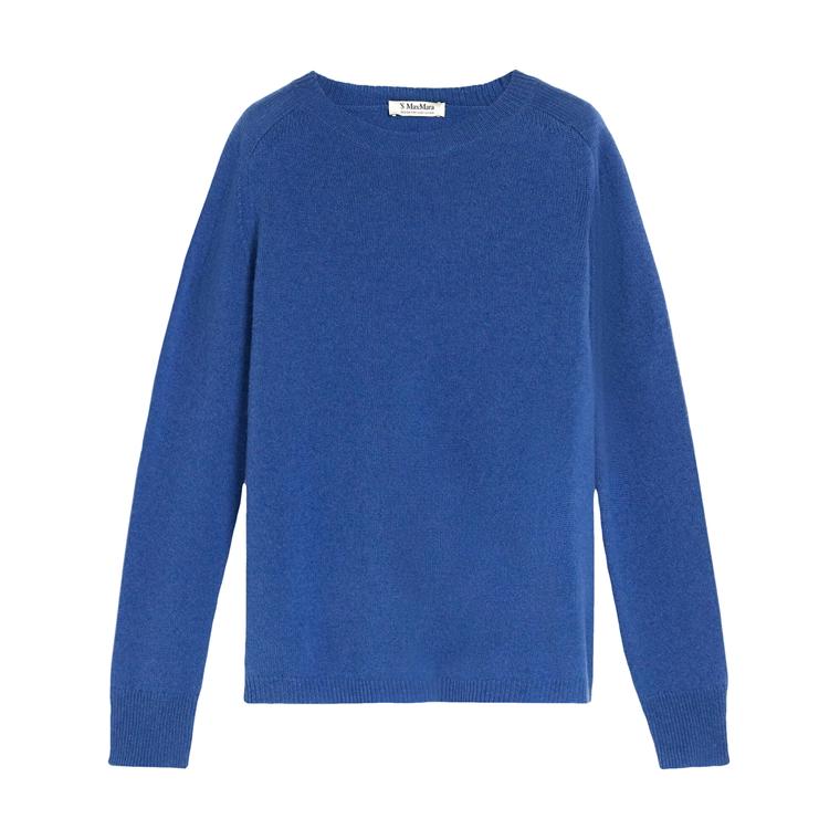 S'Max Mara Eclisse Cashmere Strik, Blå