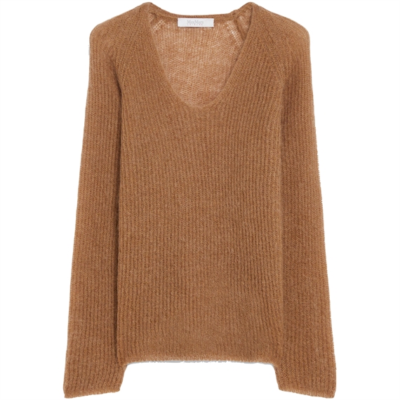 Max Mara Leisure Fresis strik, Tobacco