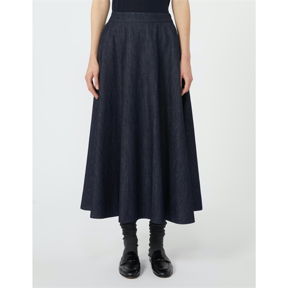 Max Mara Studio Cecilie Nederdel,  Blue Pulito