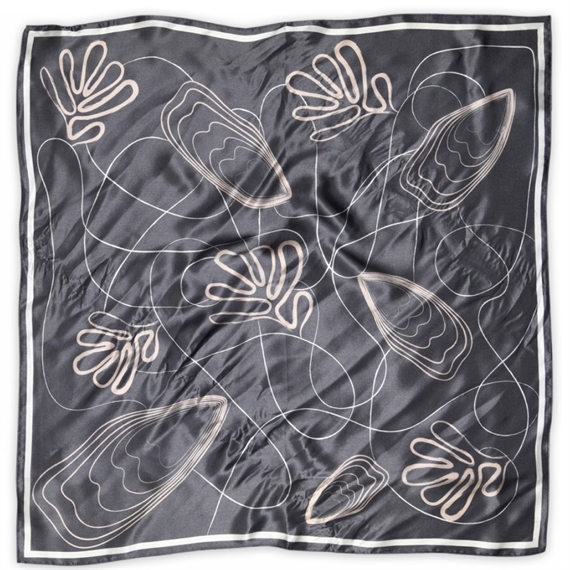 Sneaky Fox Melody Silk Tørklæde, Pavement