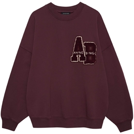 Anine Bing Miles Sweatshirt Lettermann, Fig