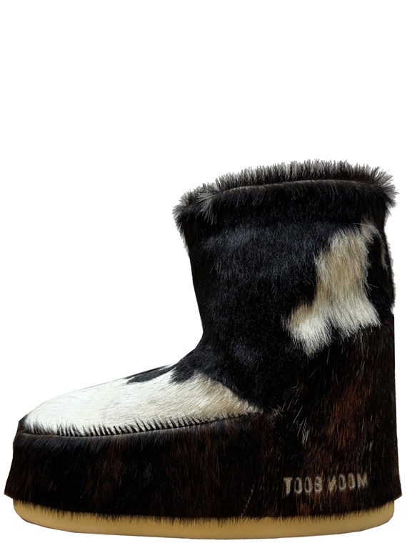 Moon Boot Icon Low Cow Print Nolace Pony Boots