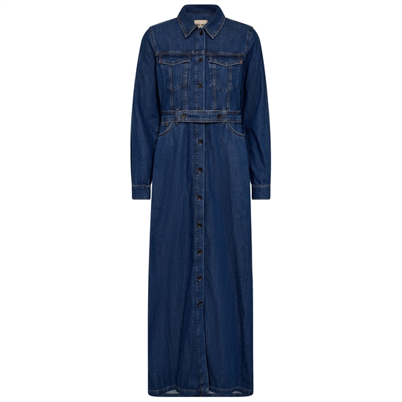 Mos Mosh Allaba Denim Kjole, Blue Denim