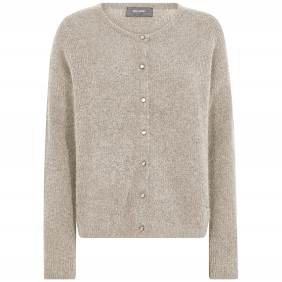 Mos Mosh Almine Knit Cardigan, Feather Gray