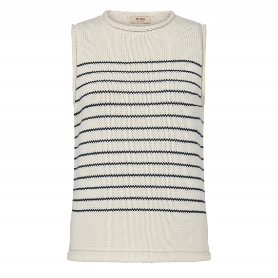 Mos Mosh Aubin Stripe Knit Top, Ecru 