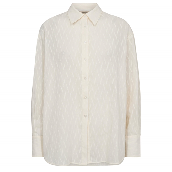 Mos Mosh Britze Cotton Skjorte, Ecru v
