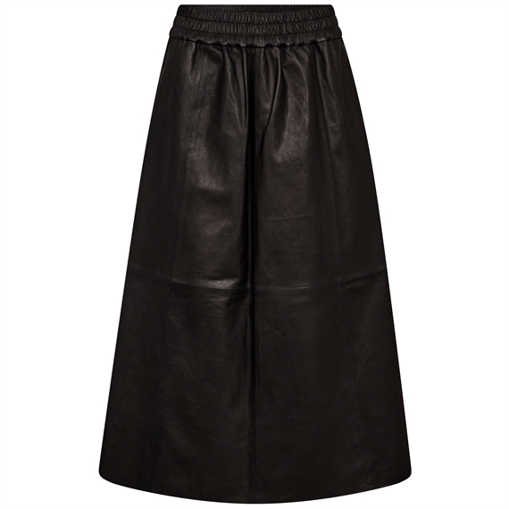 Mos Mosh Deena Leather Nederdel, Sort