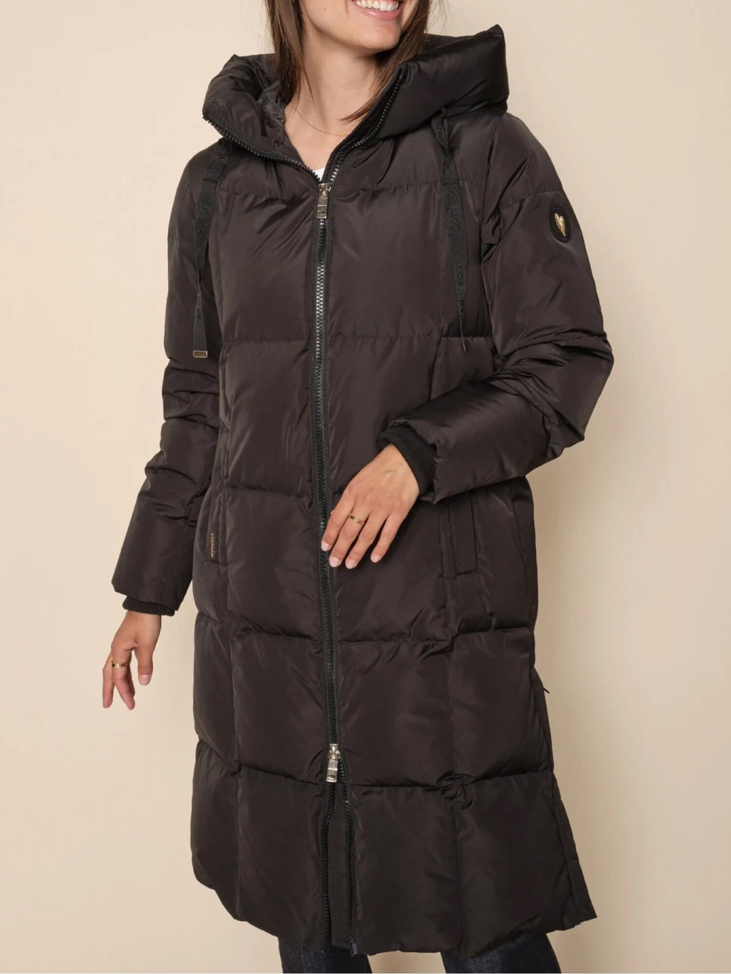 Mos Mosh Nova Square Down Coat, Black 