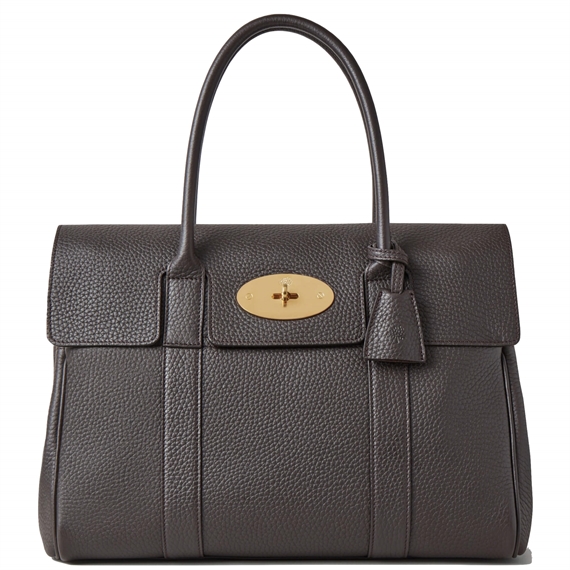 Mulberry Bayswater Ebony Heavy Grain 