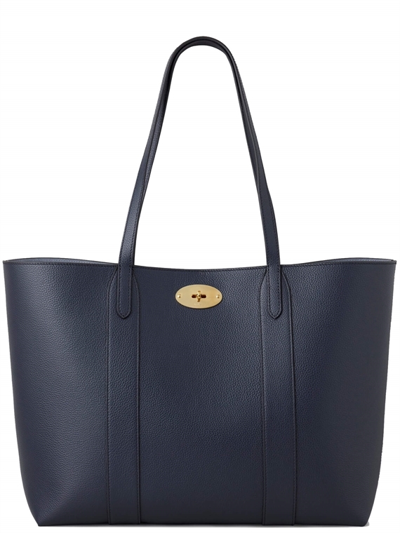 Mulberry Bayswater Tote Night Sky & Poplin Blue Small Classic Grain