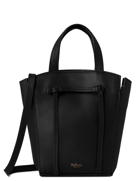 Mulberry Clovelly Mini Tote Black Refined Flat Calf