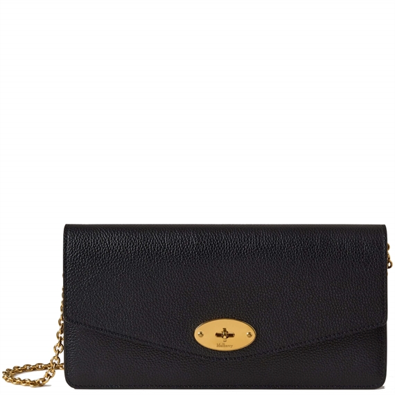 Mulberry Darley Clutch Black Small Classic Grain