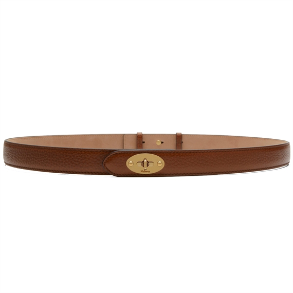 Mulberry Darley Thin Belt Oak Natural Grain