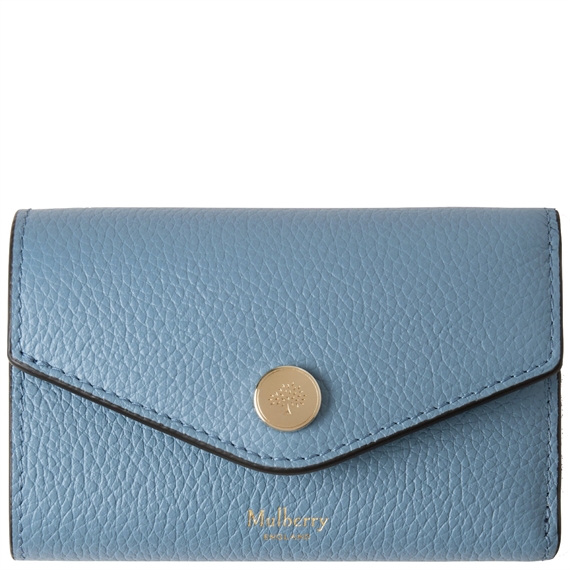 Mulberry Folded Multi-Card Wallet Brighton Blue