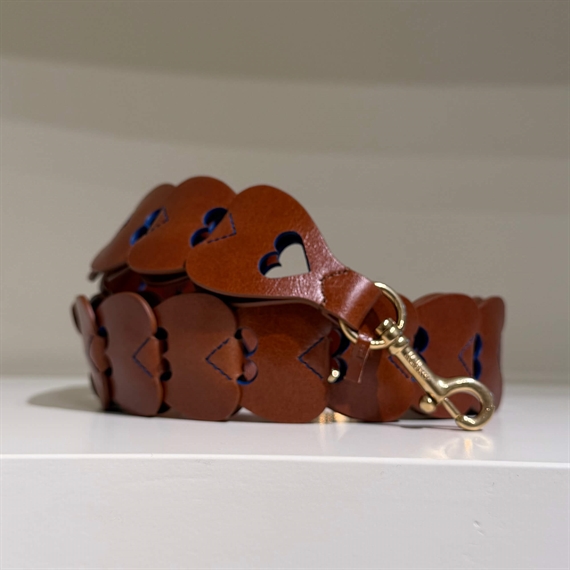 Mulberry Heart Woven Strap Oak-Pigment Blue 