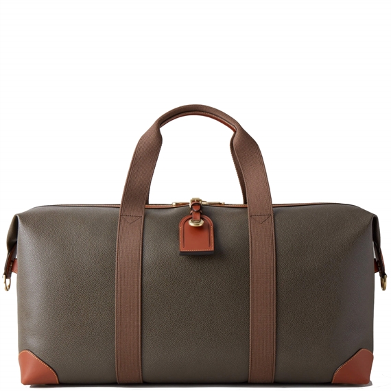 Mulberry Heritage Medium Clipper Mole & Cognac Scotchgrain & Flat Calf