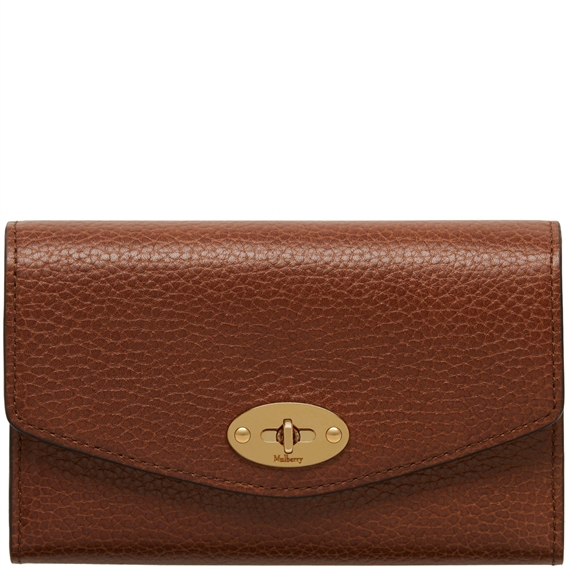 Mulberry Medium Darley Wallet Two-Tone Oak Natural Grain