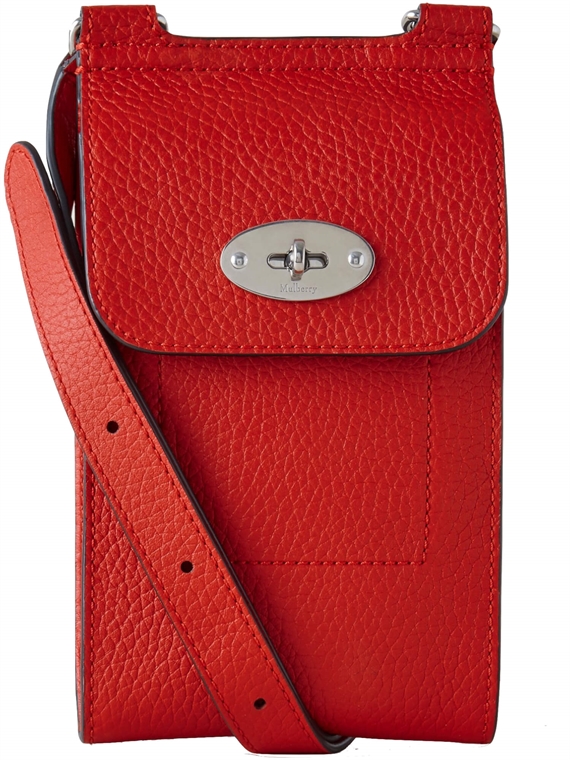 Mulberry Mini Antony Lancaster Red Heavy Grain 