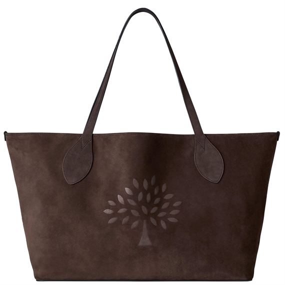 Mulberry Oversized Suede Tree Tote Chocolate Suede