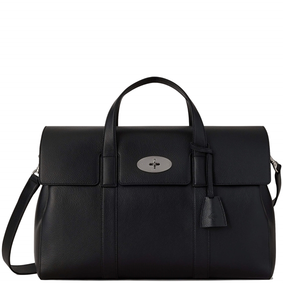 Mulberry Piccadilly Messenger Black Small Classic Grain
