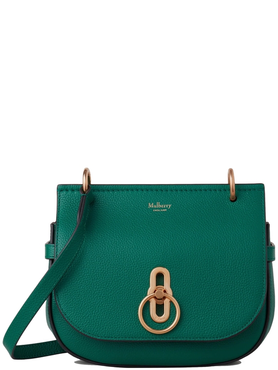 Mulberry Small Amberley Satchel Malachite Small Classic Grain