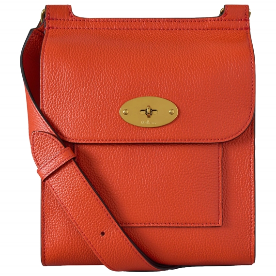 Mulberry Small Antony Coral Orange