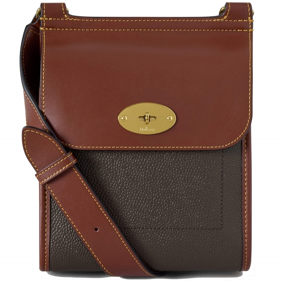 Mulberry Small Antony Mole & Cognac Bio-Based Scotchgrain