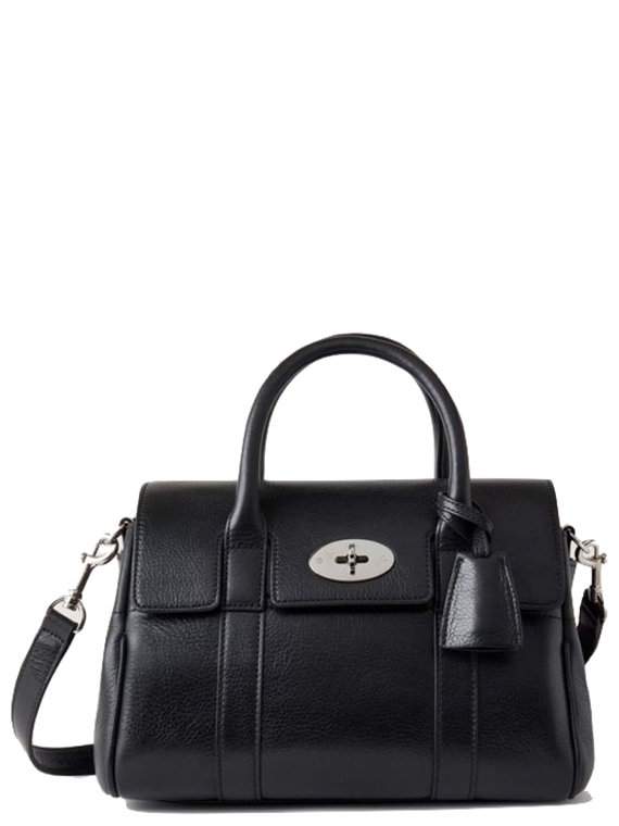 Mulberry Small Bayswater Satchel High Shine Black