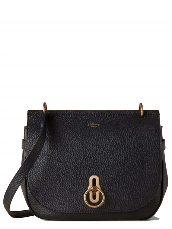 Mulberry Soft Amberley Satchel Black Heavy Grain