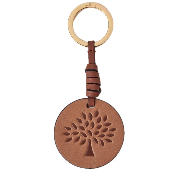 Mulberry Tree Keyring Sable & Bright Oak Micro Classic Grain