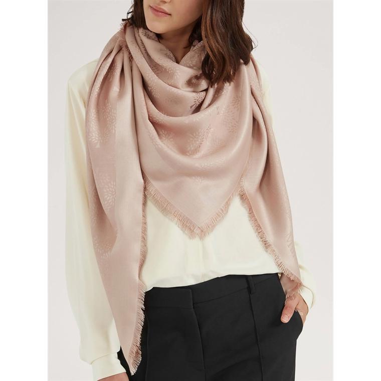 Mulberry Tree Square Rosewater Silk Cotton