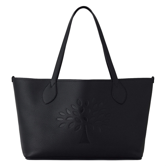 Mulberry Tree Tote Black Heavy Grain