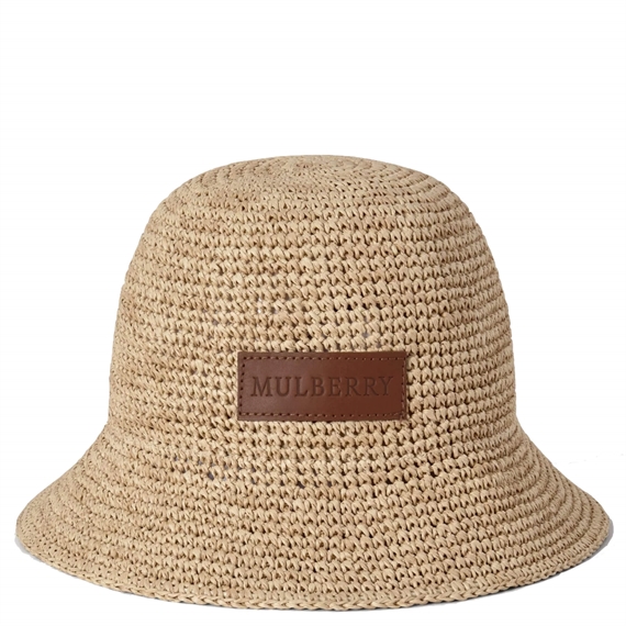 Mulberry Straw Bucket Hat Natural