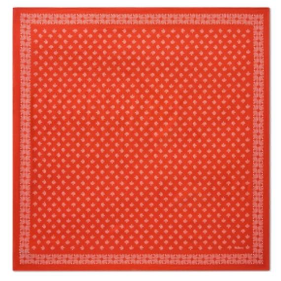 Mulberry Tree Cotton Scarf Coral Orange