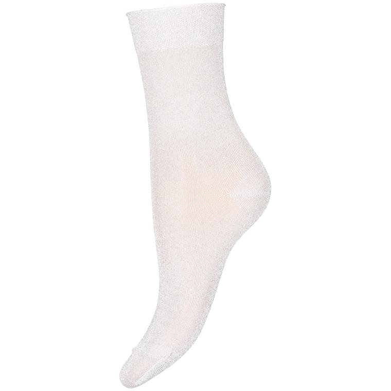 Mp Denmark Pernille Glitter Socks, Offwhite