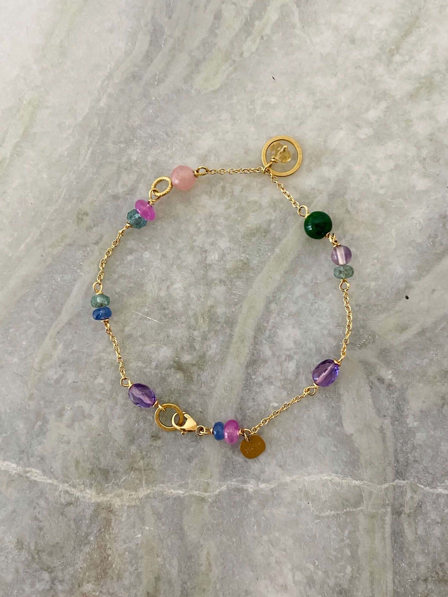 Unika Piccolo Armbånd M. Safir, 18K Guld Dulong køb