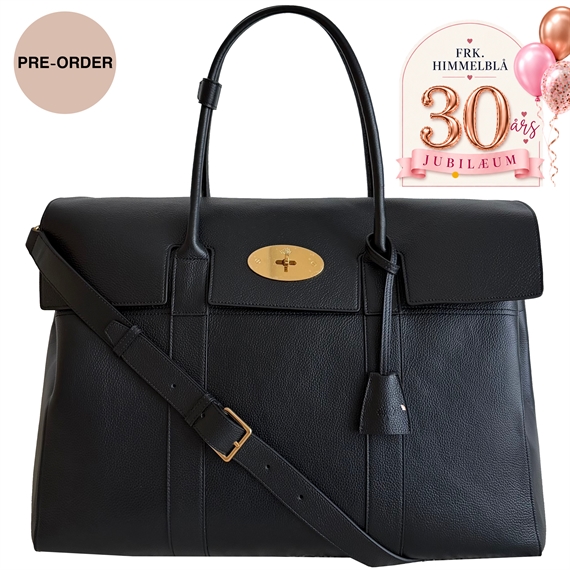 Mulberry x Frk. Himmelblå Piccadilly Black and Brass Classic Grain