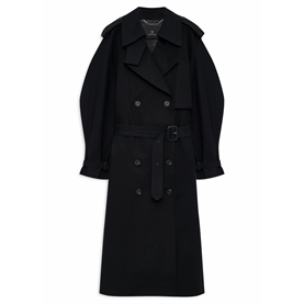 Anine Bing Pascale Maxi Trenchcoat, Sort