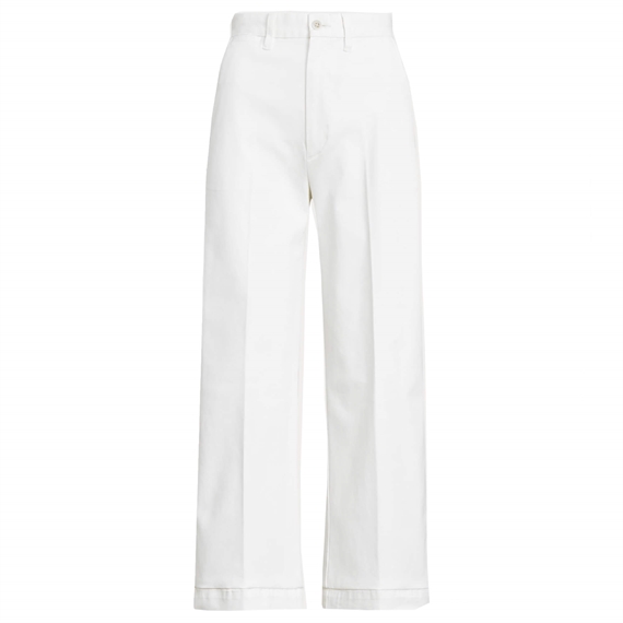 Polo Ralph Lauren Chino Wide-leg Trousers, Warm White