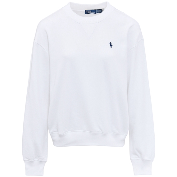Polo Ralph Lauren Lightweight Fleece Sweatshirt, Hvid