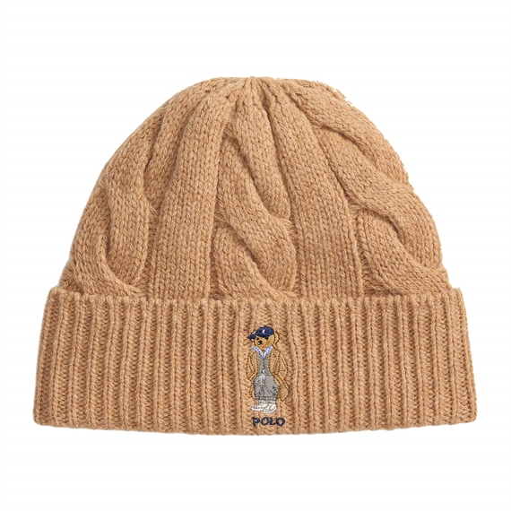 Polo Ralph Lauren Polo Bear Cable Wool-Blend Hue, Camel 
