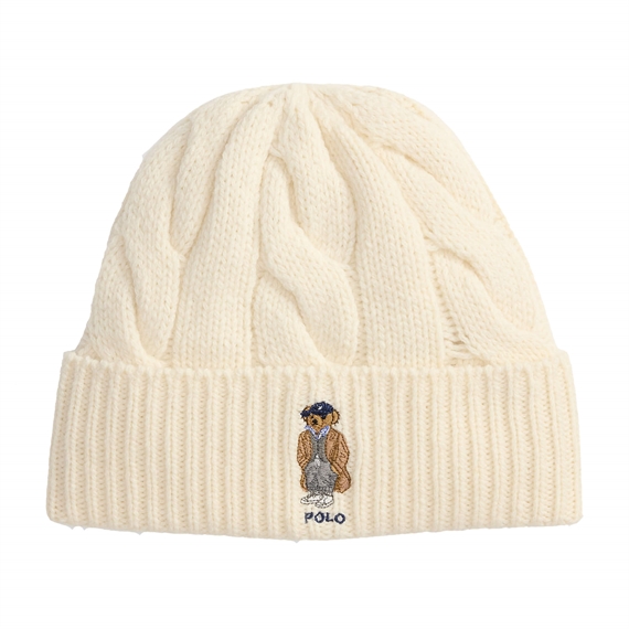Polo Ralph Lauren Polo Bear Cable Wool-Blend Hue, Cream