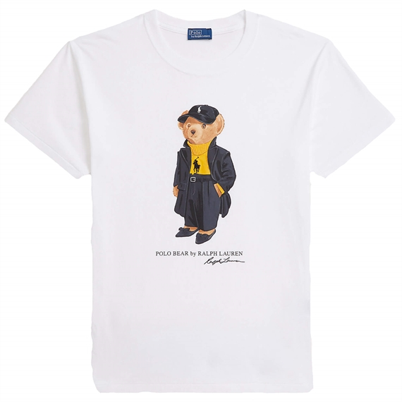 Polo Ralph Lauren Polo Bear Cotton Jersey T-shirt, Hvid