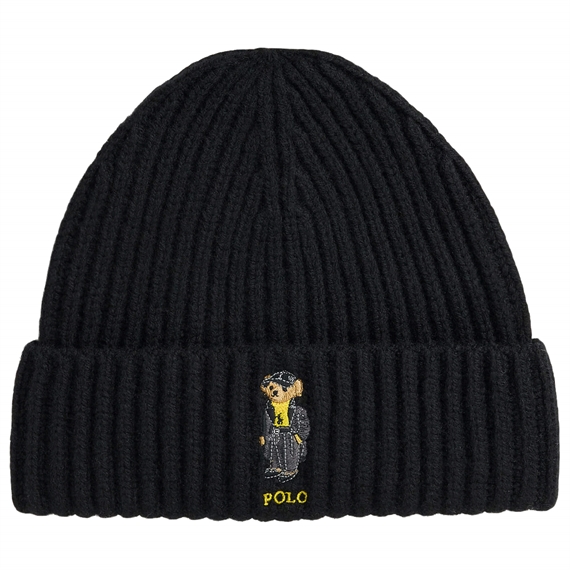 Polo Ralph Lauren Polo Bear Rib-Knit Wool Hue, Black