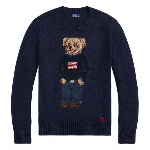 Polo Ralph Lauren Polo Bear Sweater, Navy Multi