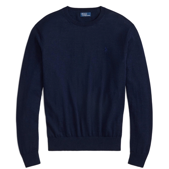 Polo Ralph Lauren Wool Crewneck Jumper, Blue